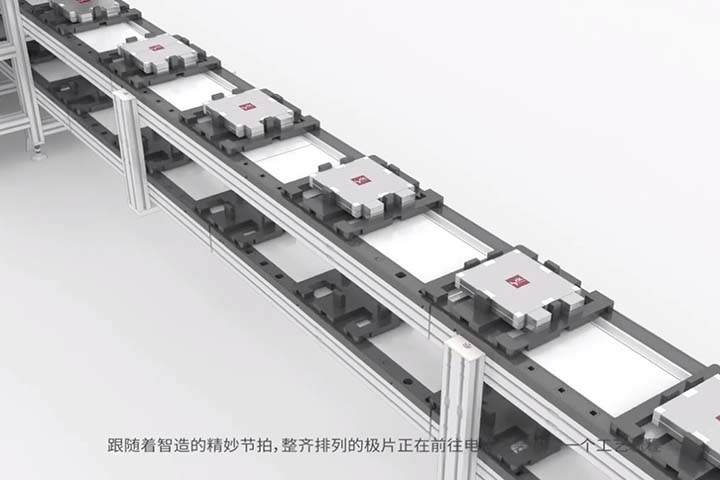 鋰電池生產(chǎn)線3D三維工藝動(dòng)畫